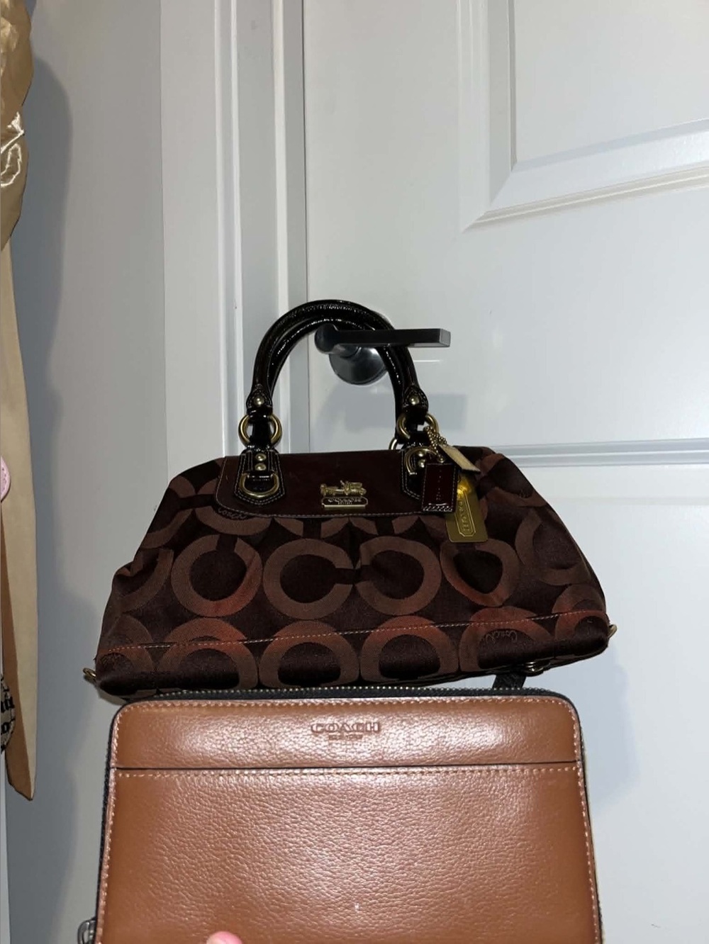 Coach Madison Op Art Sabrina Satchel (Style 12947) with Wallet